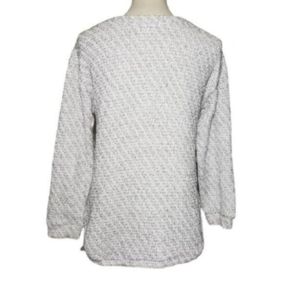 John Paul Richard Silver Tinsel Sweater Sz PL - Picture 9 of 14